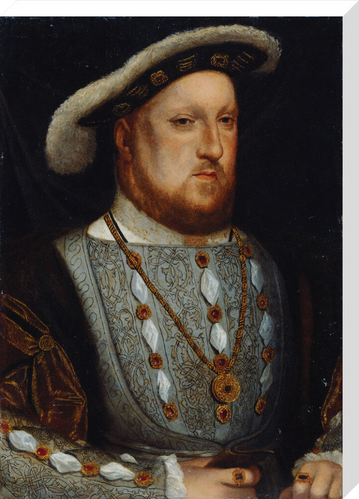 King henry viii portrait print (stretched canvas, large, no frame)