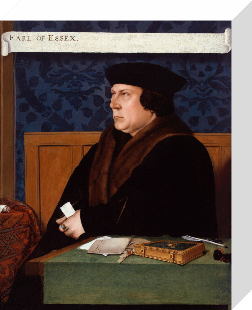 Thomas cromwell, earl of essex portrait print (stretched canvas, small, no frame)