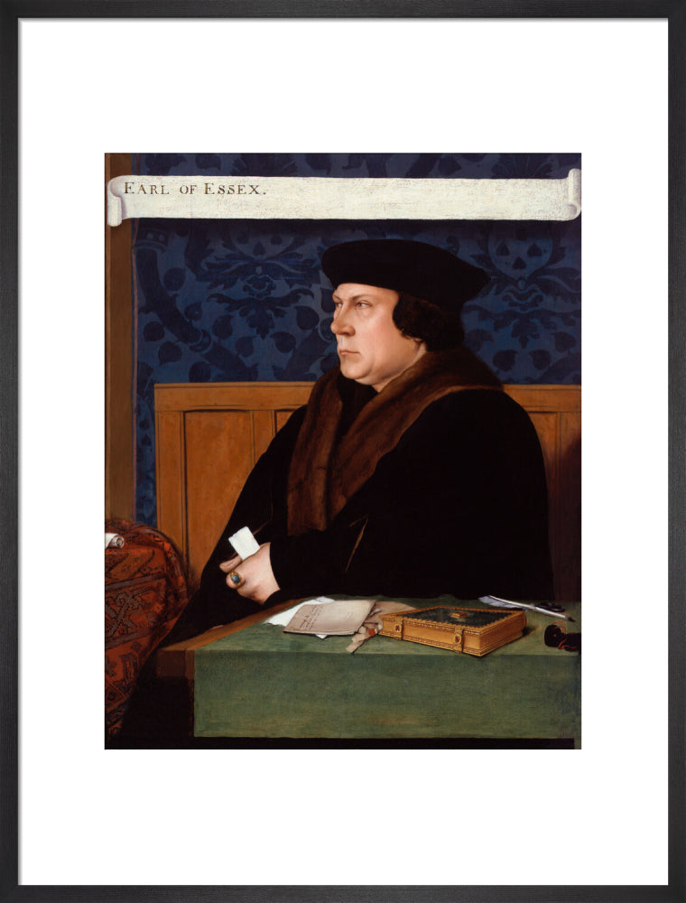 Thomas cromwell, earl of essex portrait print (art print, large, black frame)
