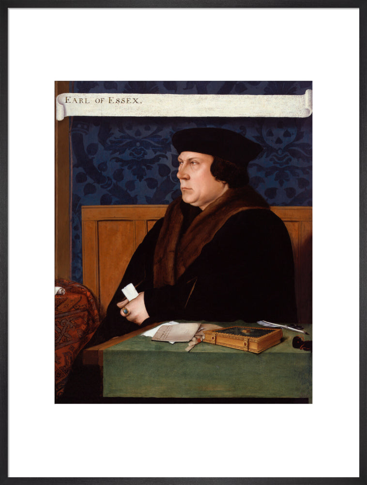 Thomas cromwell, earl of essex portrait print (art print, extra large, black frame)