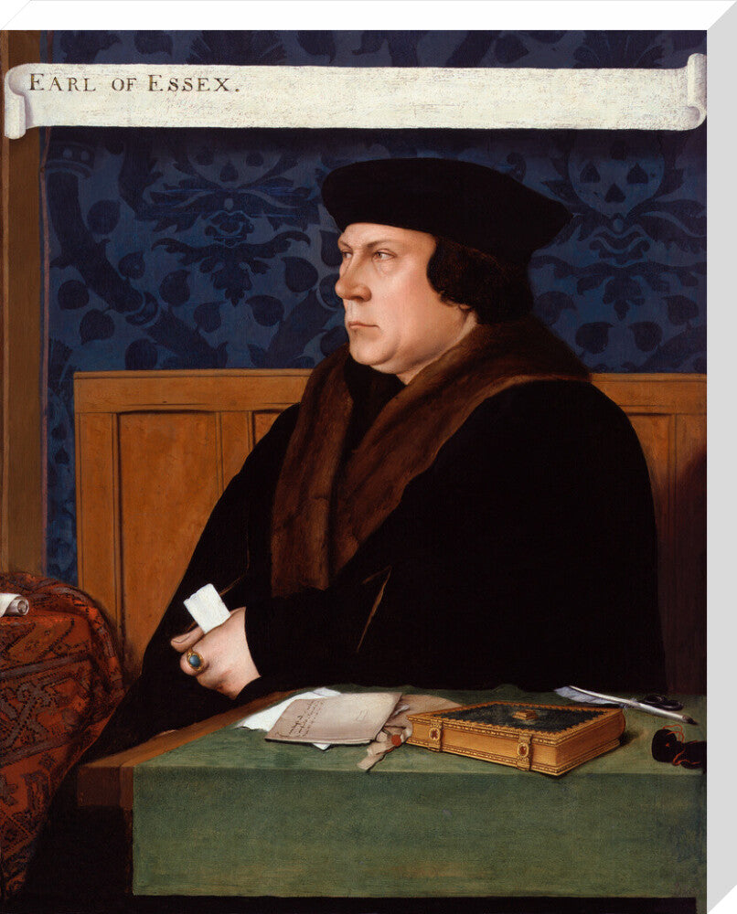 Thomas cromwell, earl of essex portrait print (stretched canvas, large, no frame)