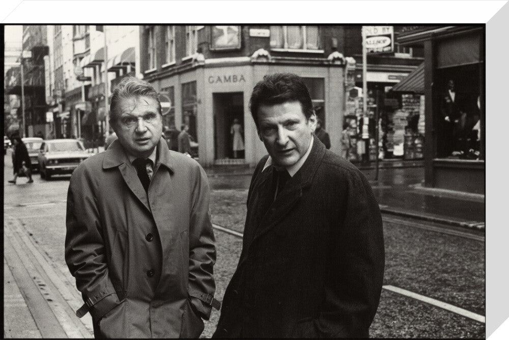 Francis bacon; lucian freud portrait print (stretched canvas, medium, no frame)