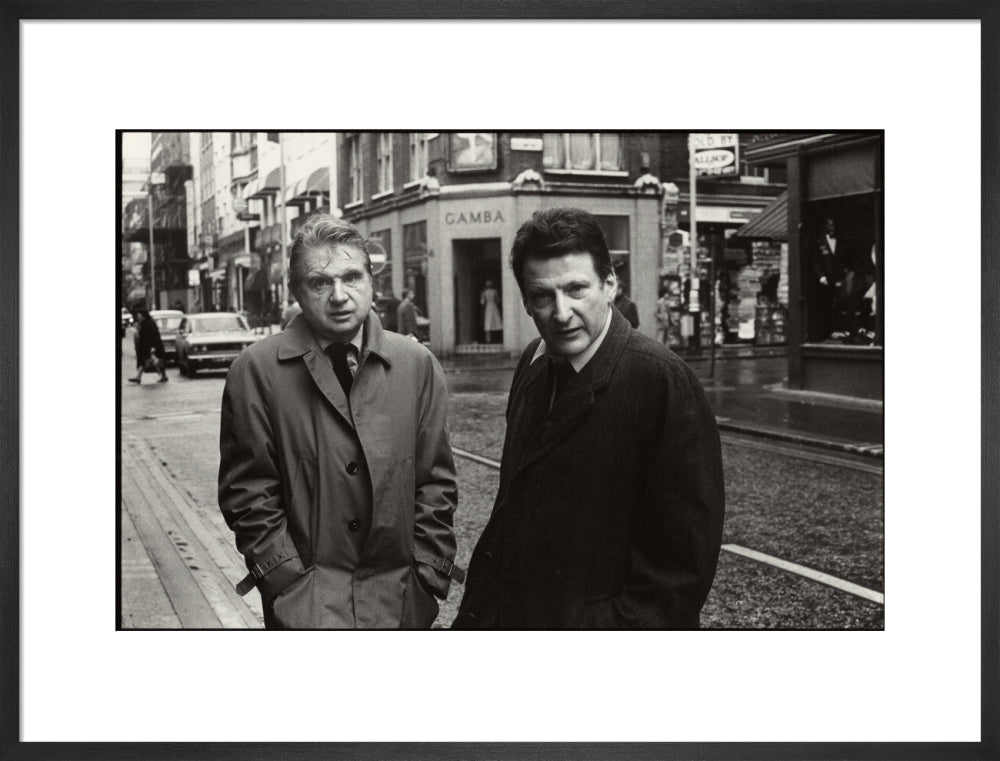 Francis bacon; lucian freud portrait print (art print, large, black frame)