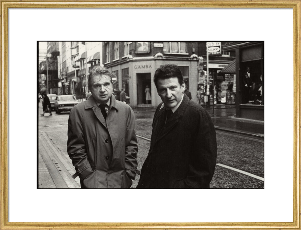 Francis bacon; lucian freud portrait print (art print, large, gold frame)