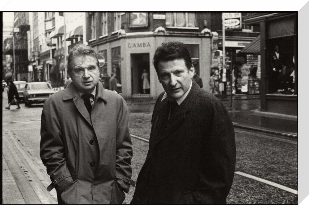 Francis bacon; lucian freud portrait print (stretched canvas, large, no frame)