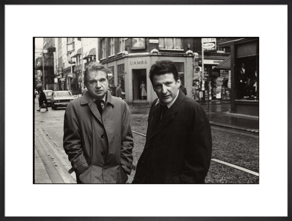 Francis bacon; lucian freud portrait print (art print, extra large, black frame)