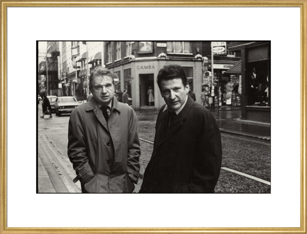 Francis bacon; lucian freud portrait print (art print, extra large, gold frame)