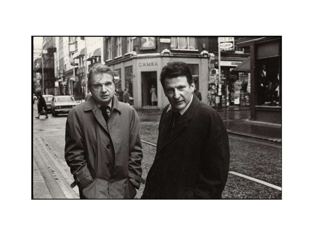 Francis bacon; lucian freud portrait print (art print, small, no frame)