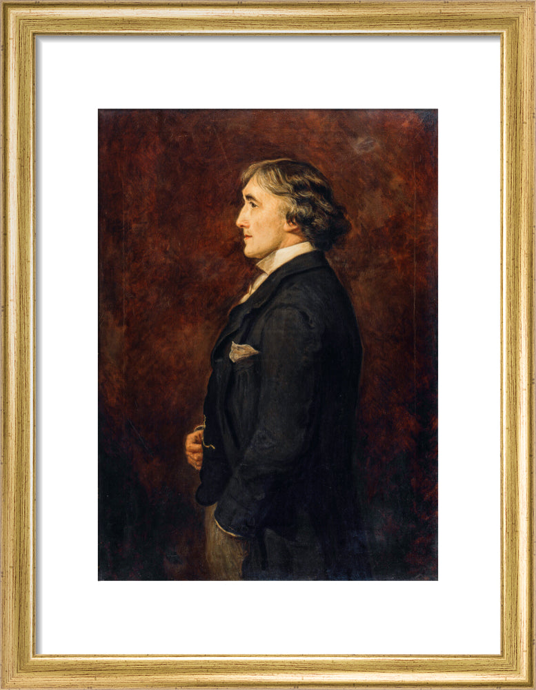 Sir henry irving portrait print (art print, small, gold frame)