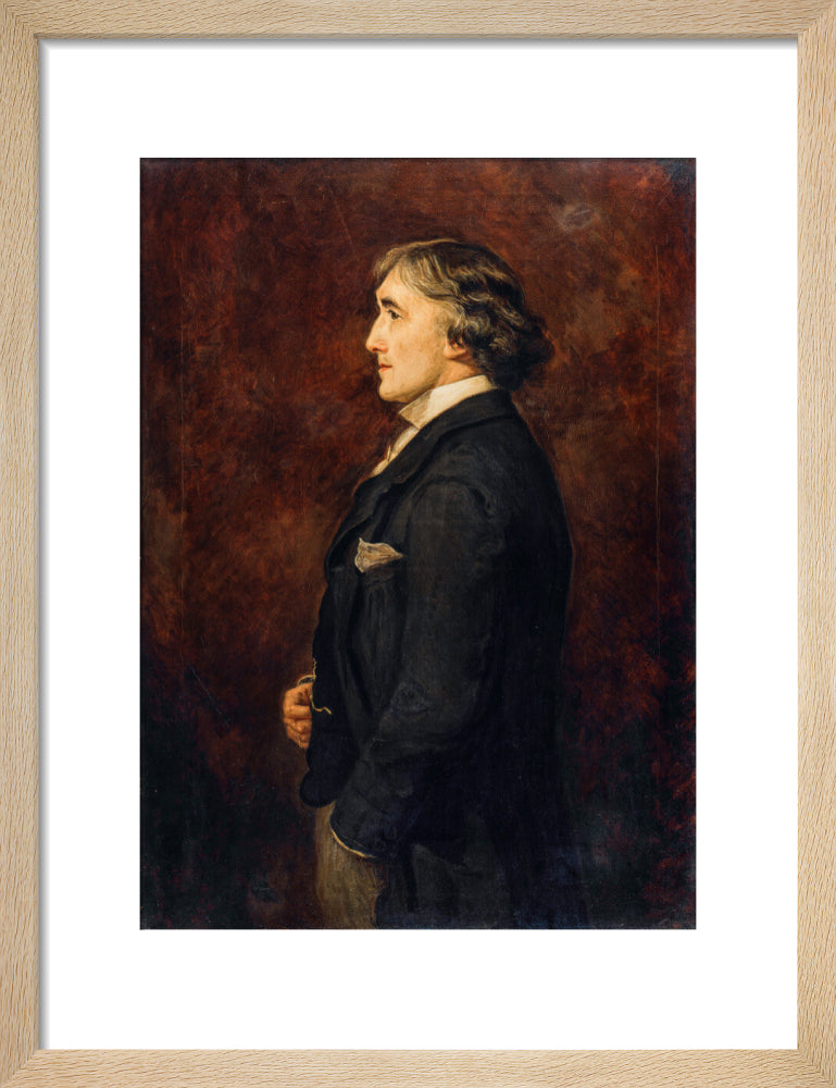 Sir henry irving portrait print (art print, small, natural frame)