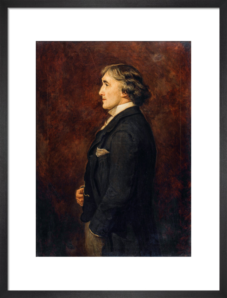 Sir henry irving portrait print (art print, medium, black frame)