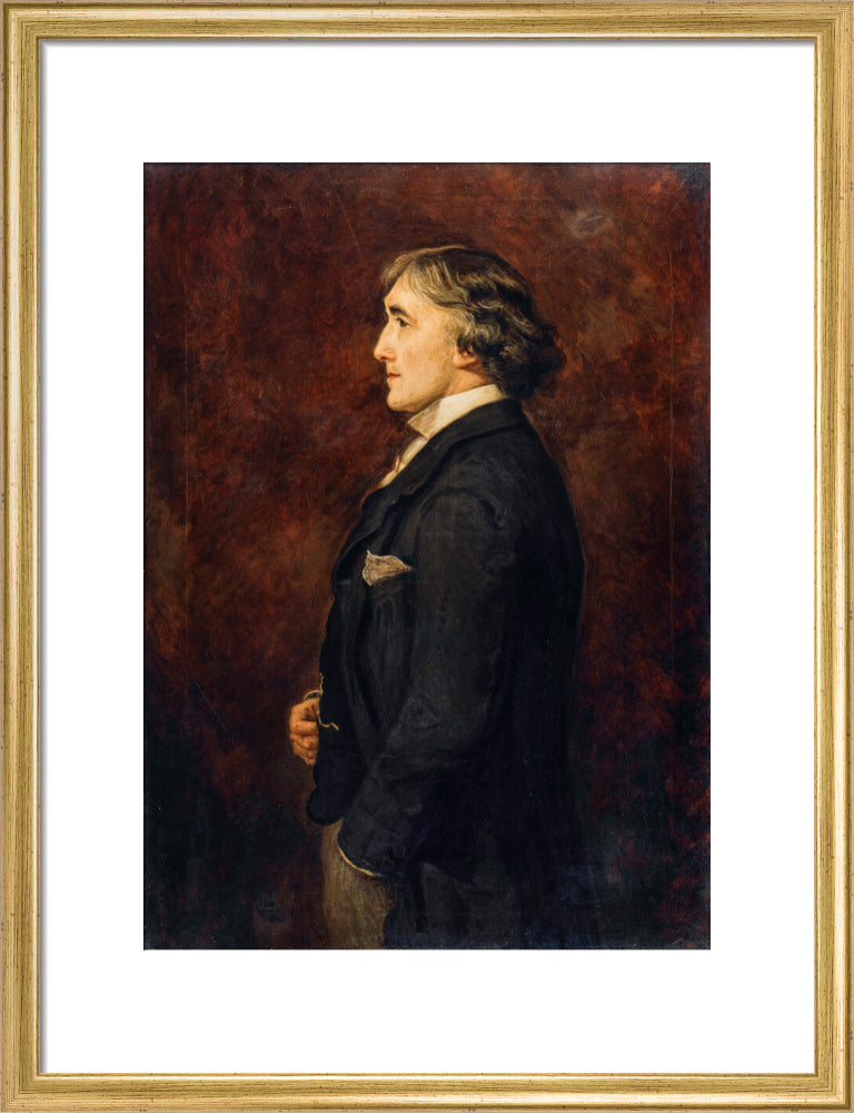 Sir henry irving portrait print (art print, medium, gold frame)