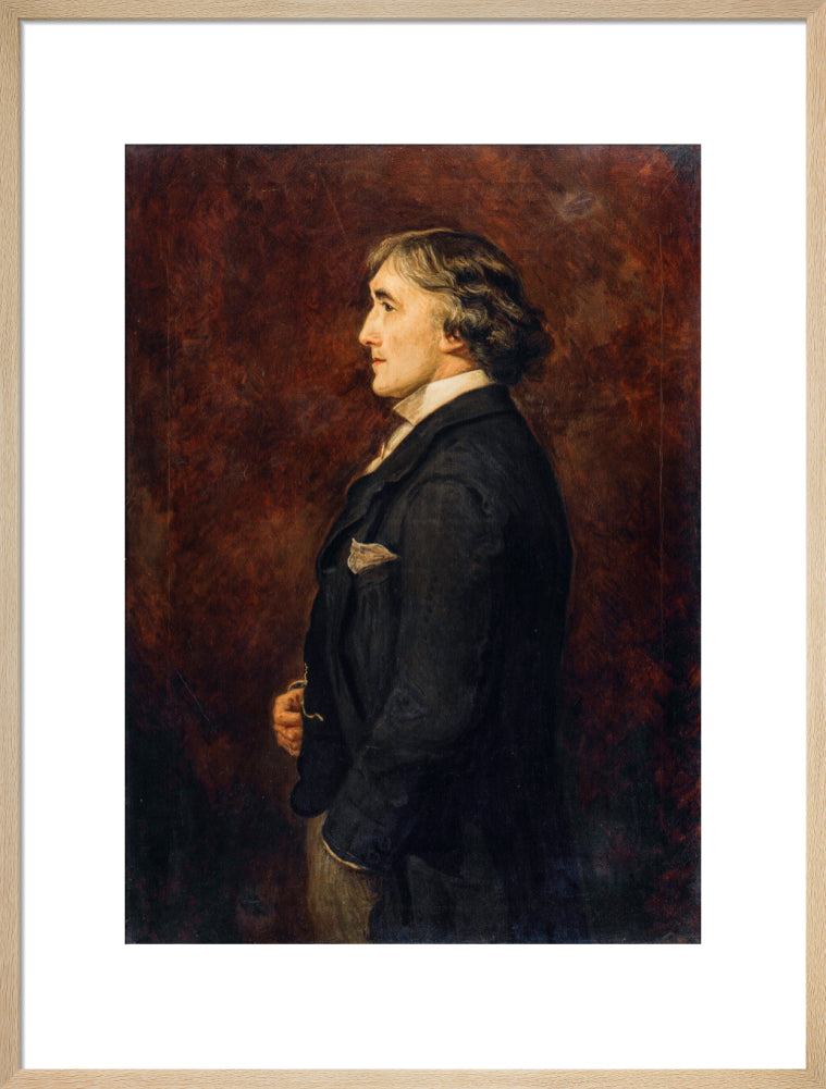 Sir henry irving portrait print (art print, large, natural frame)