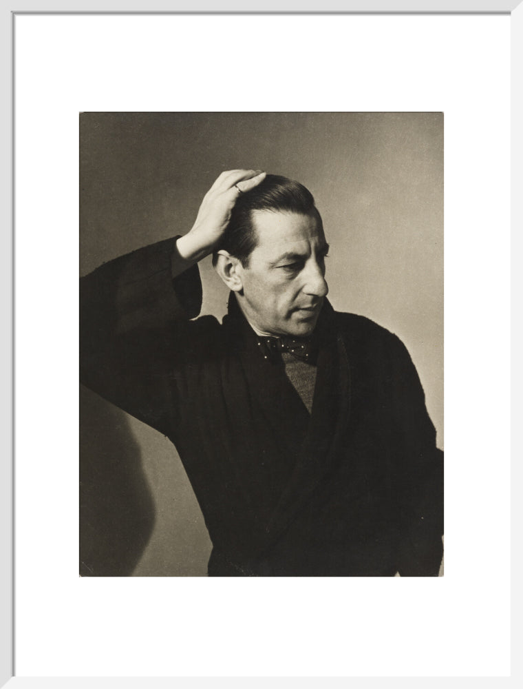 Paul nash portrait print (art print, large, white frame)