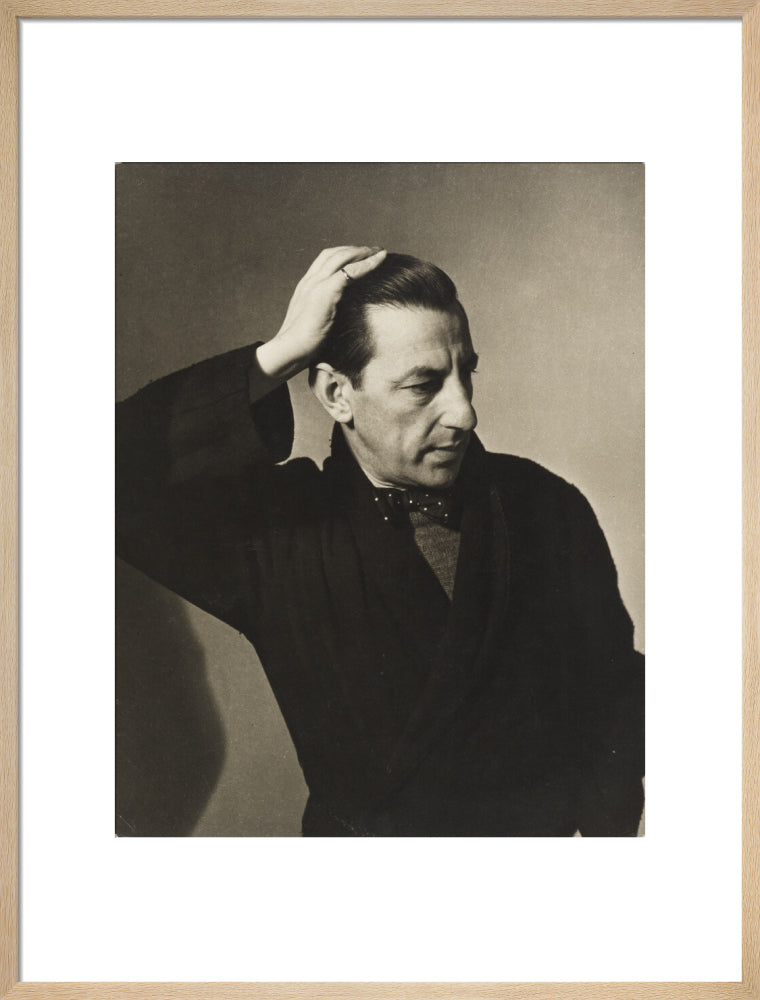 Paul nash portrait print (art print, large, natural frame)