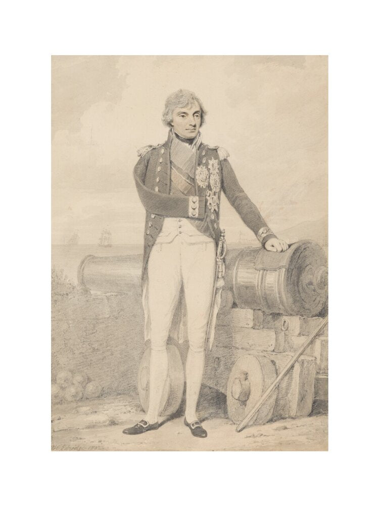 Horatio nelson portrait print (art print, large, no frame)