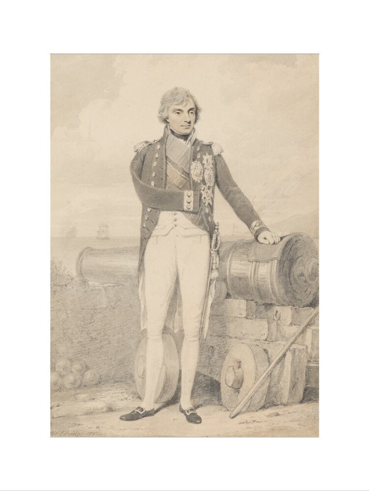 Horatio nelson portrait print (art print, extra large, no frame)