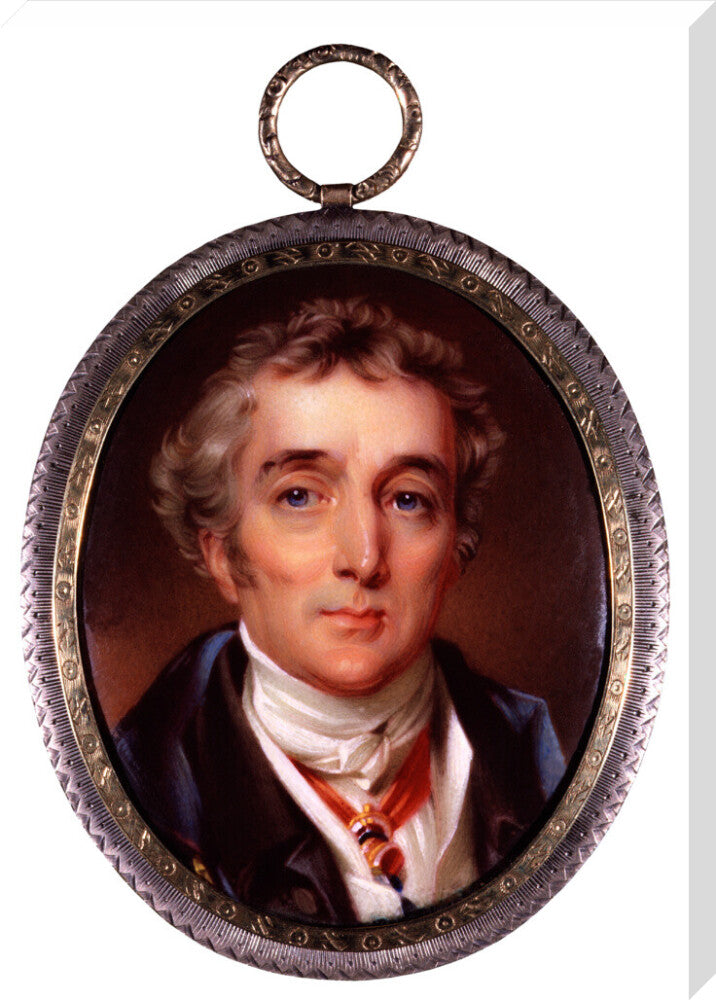 Arthur wellesley, 1st duke of wellington portrait print (stretched canvas, extra large, no frame frame)