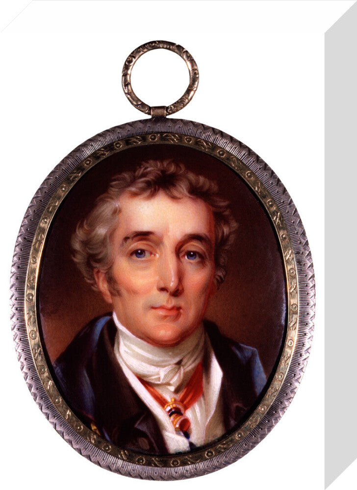 Arthur wellesley, 1st duke of wellington portrait print (stretched canvas, small, no frame frame)