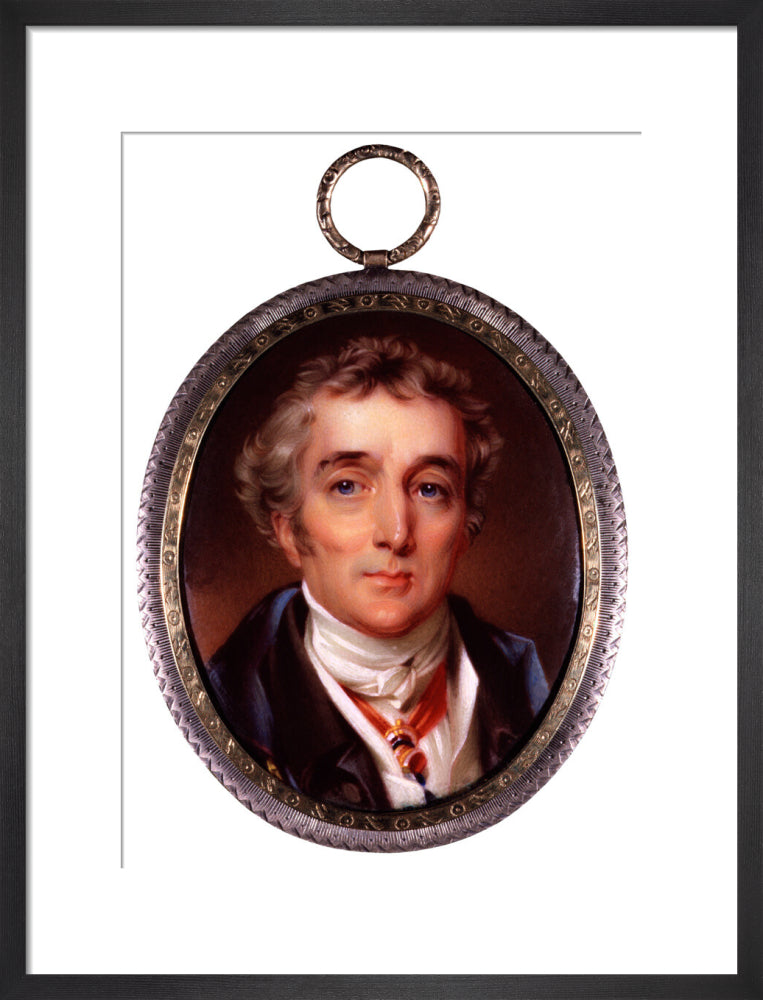 Arthur wellesley, 1st duke of wellington portrait print (art print, medium, black frame frame)