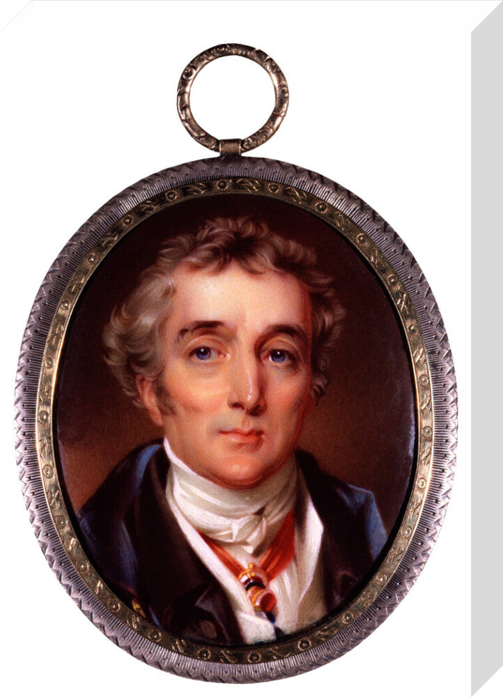 Arthur wellesley, 1st duke of wellington portrait print (stretched canvas, medium, no frame frame)