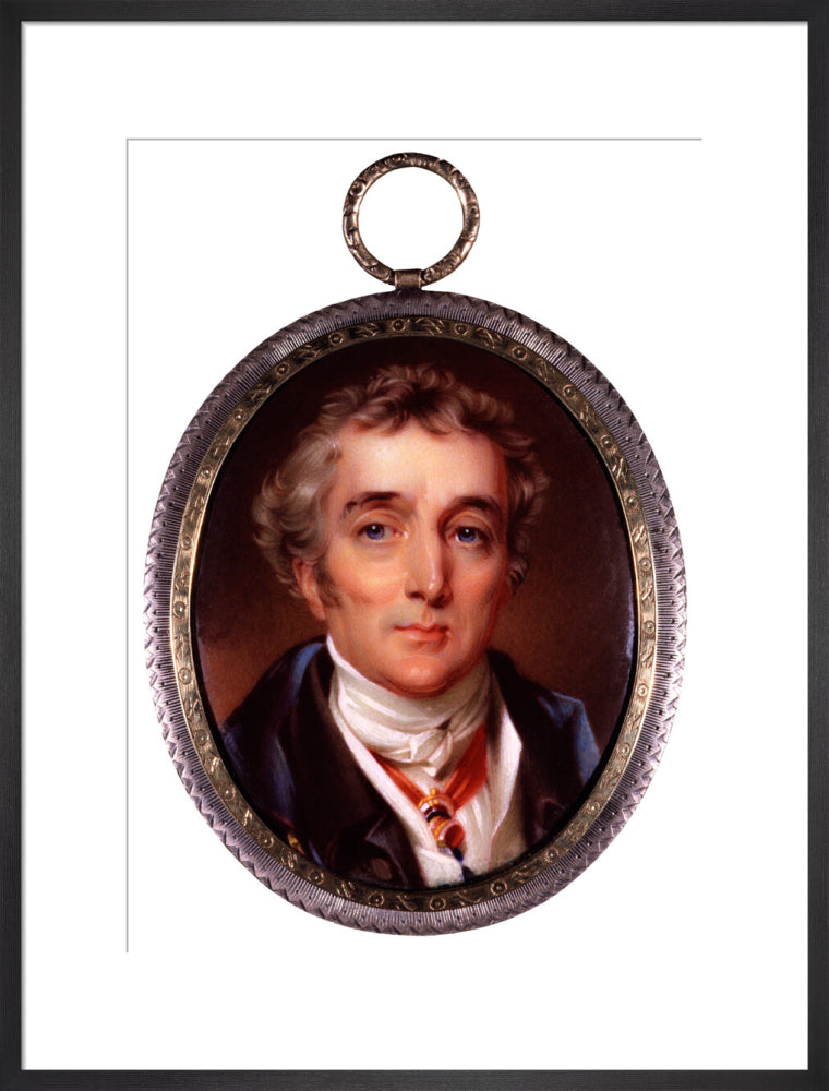 Arthur wellesley, 1st duke of wellington portrait print (art print, large, black frame frame)