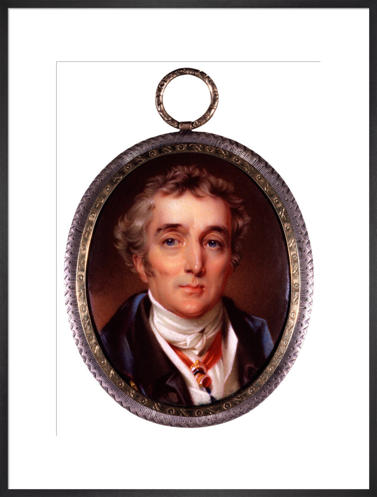 Arthur wellesley, 1st duke of wellington portrait print (art print, extra large, black frame frame)