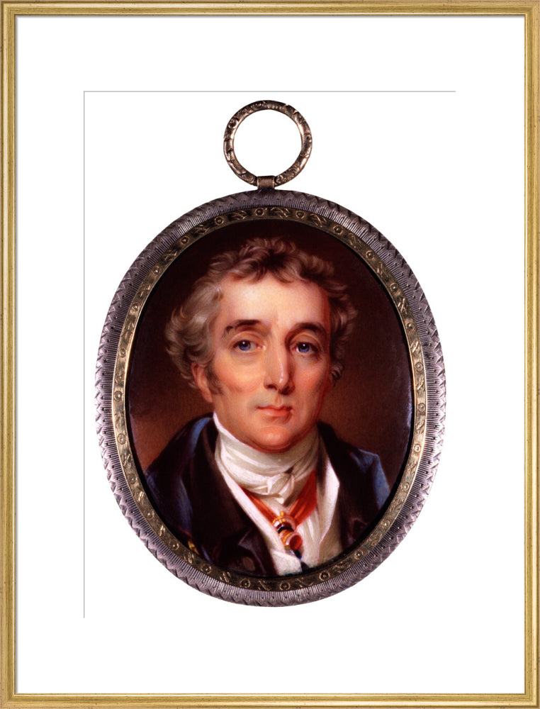 Arthur wellesley, 1st duke of wellington portrait print (art print, extra large, gold frame frame)