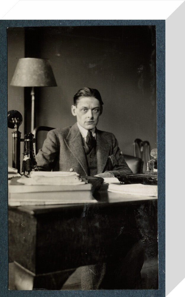 T.s. eliot portrait print (stretched canvas, small, no frame)