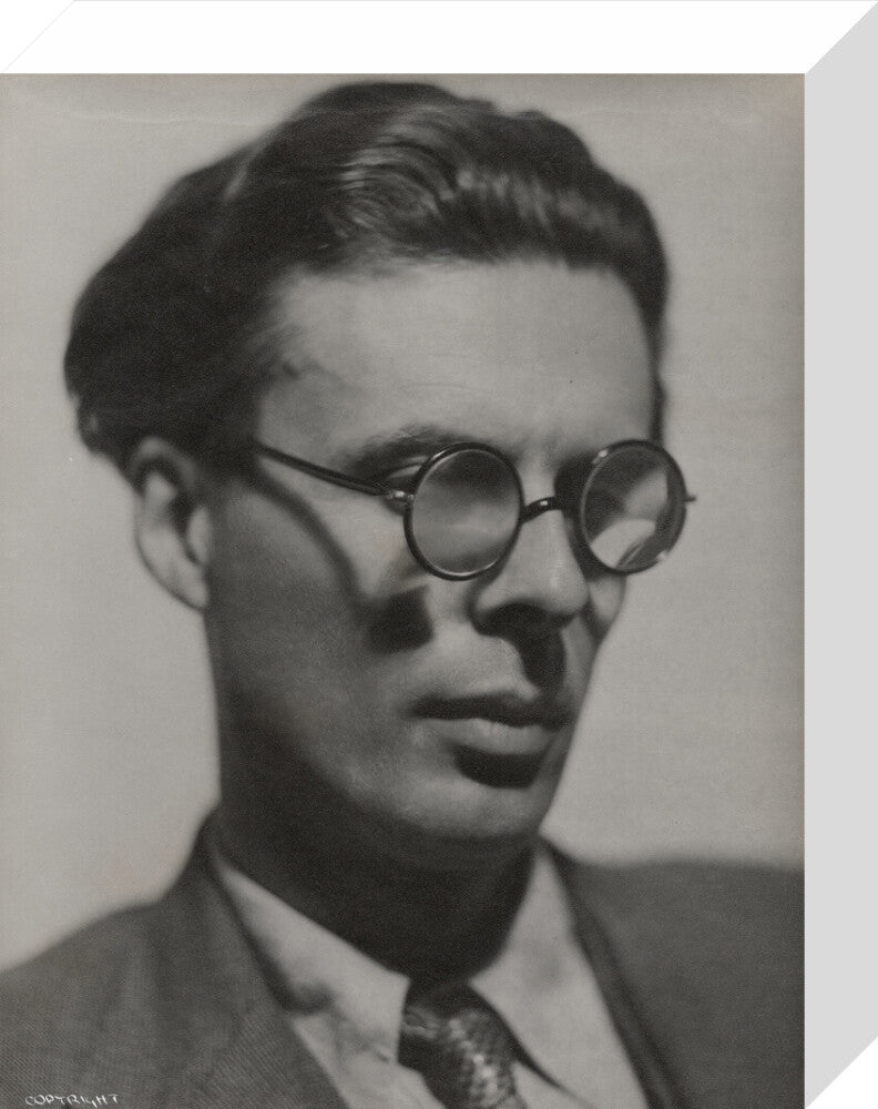 Aldous huxley portrait print (stretched canvas, small, no frame frame)
