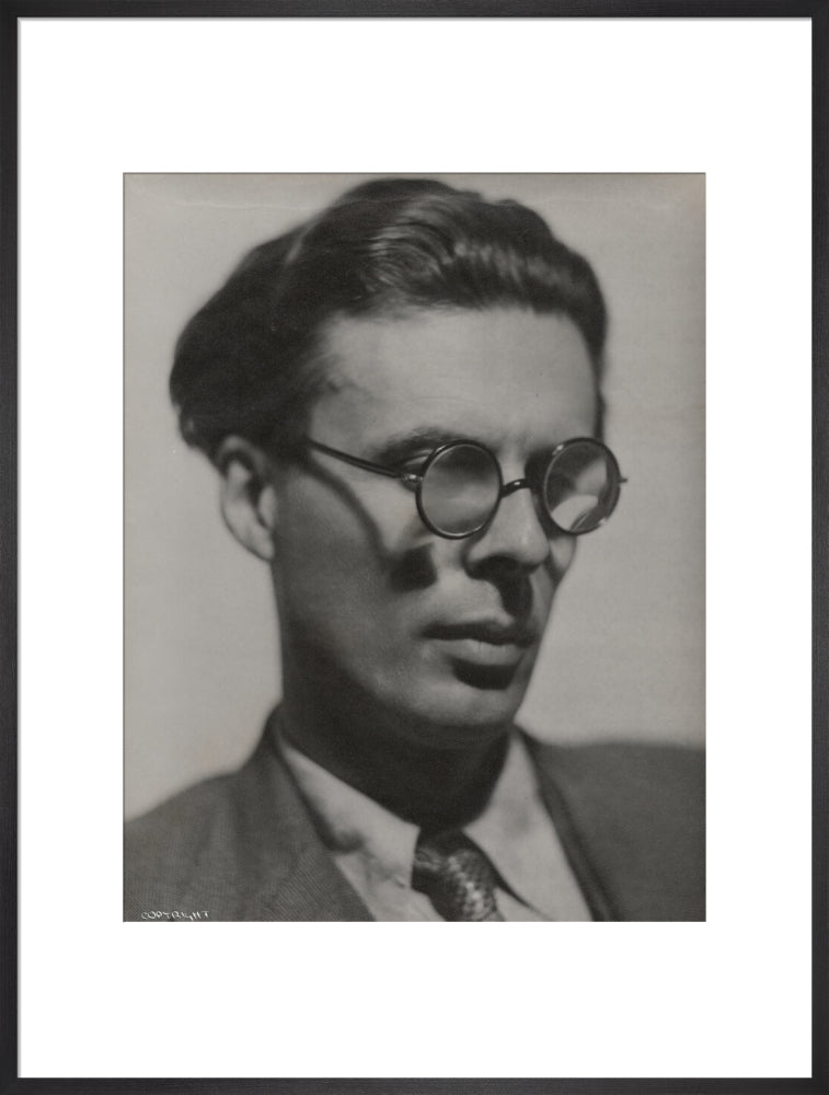 Aldous huxley portrait print (art print, extra large, black frame frame)