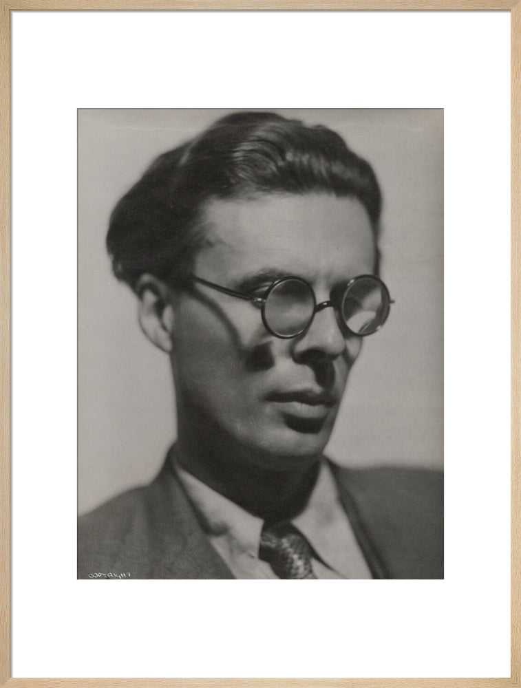 Aldous huxley portrait print (art print, extra large, natural frame frame)