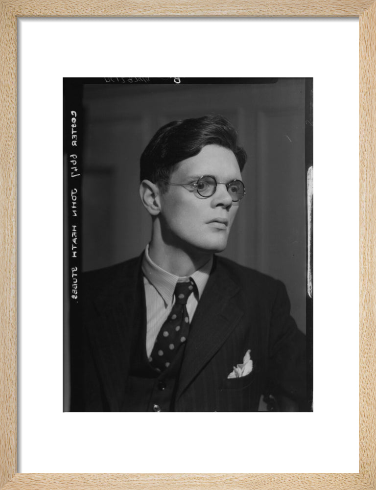 John francis alexander heath stubbs portrait print (art print, small, natural frame)