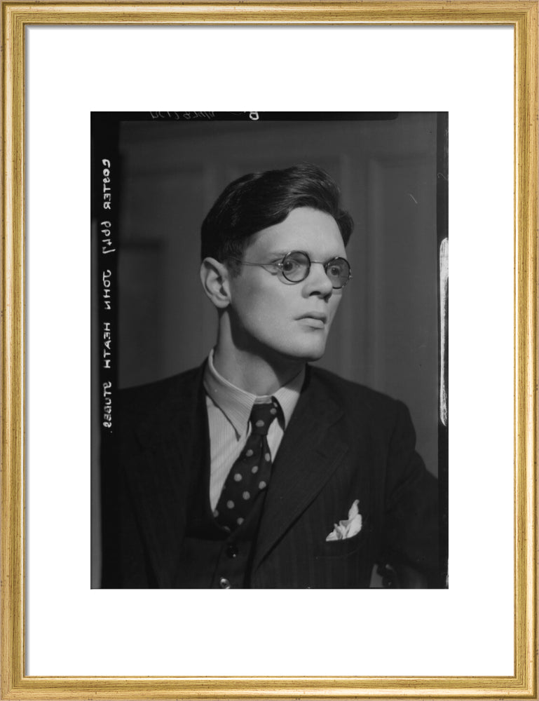 John francis alexander heath stubbs portrait print (art print, medium, gold frame)