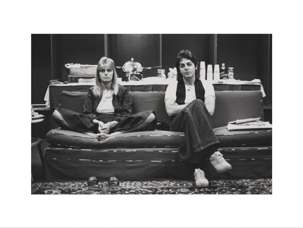 Linda mccartney; paul mccartney portrait print (art print, large, no frame)