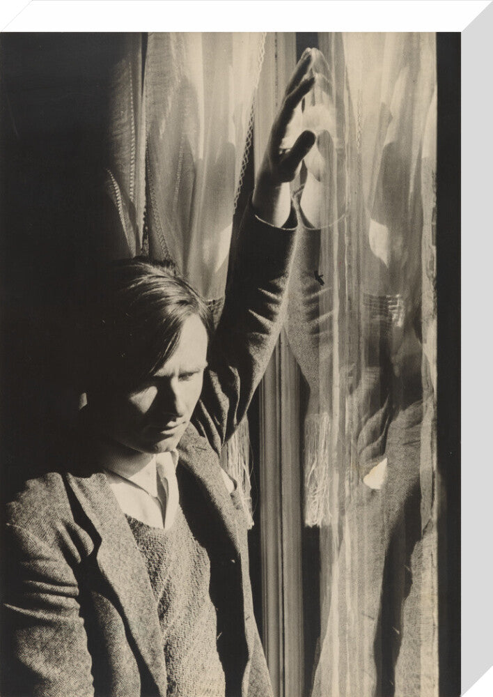 Christopher isherwood portrait print (stretched canvas, medium, no frame frame)