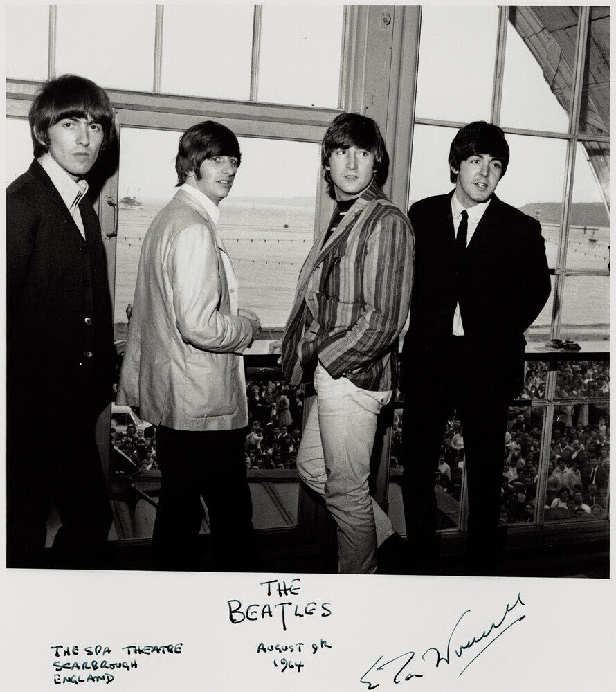 The beatles (george harrison; ringo starr; john lennon; paul mccartney) portrait print