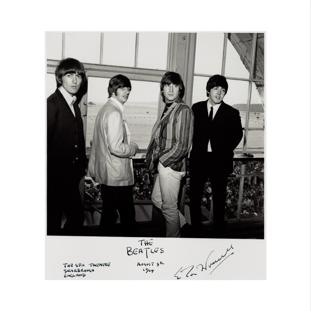 The beatles (george harrison; ringo starr; john lennon; paul mccartney) portrait print (art print, small, no frame)