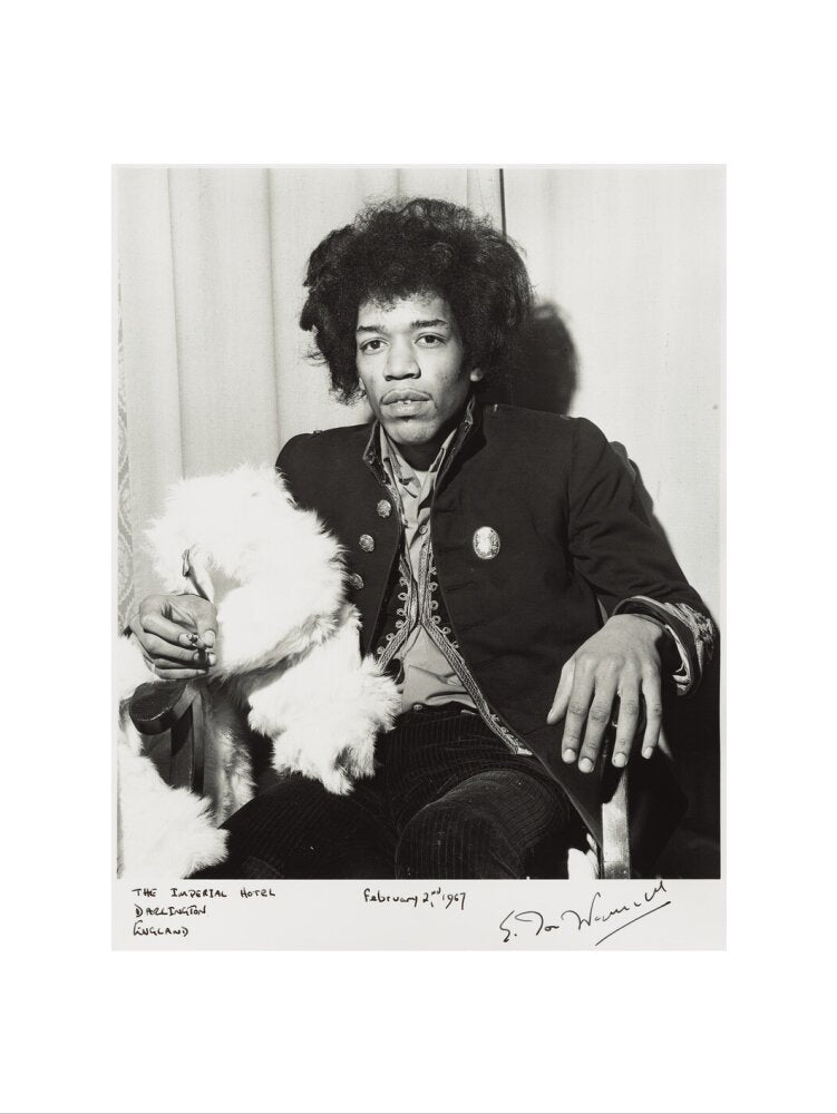Jimi hendrix portrait print (art print, extra large, no frame)
