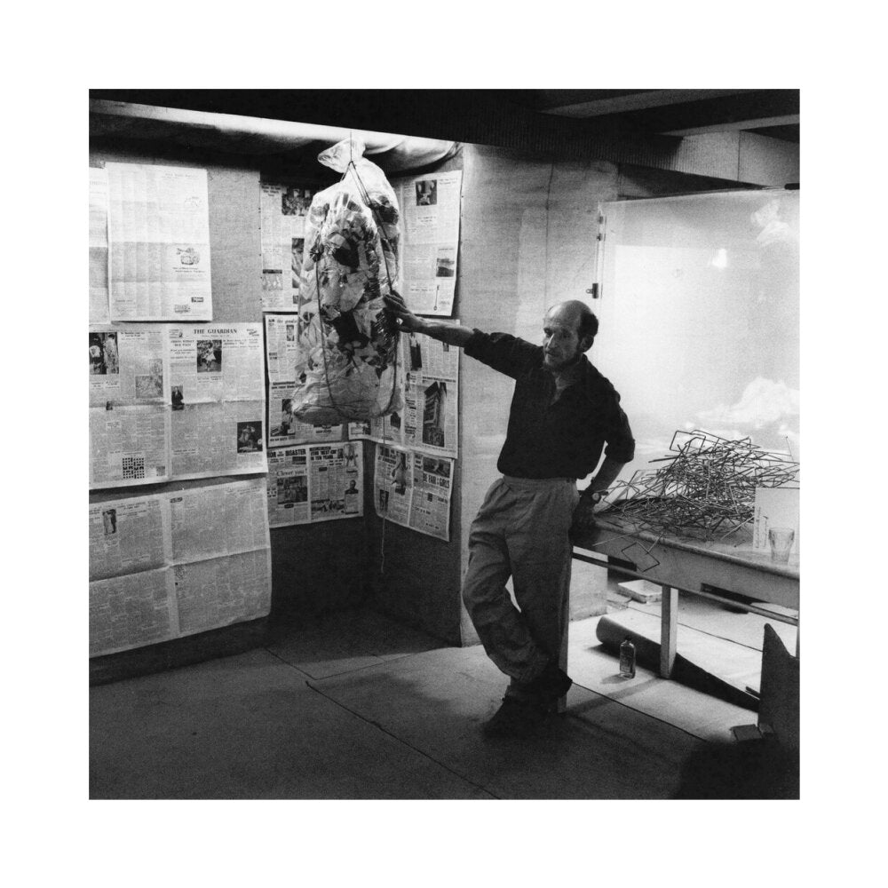 Gustav metzger portrait print (art print, small, no frame)