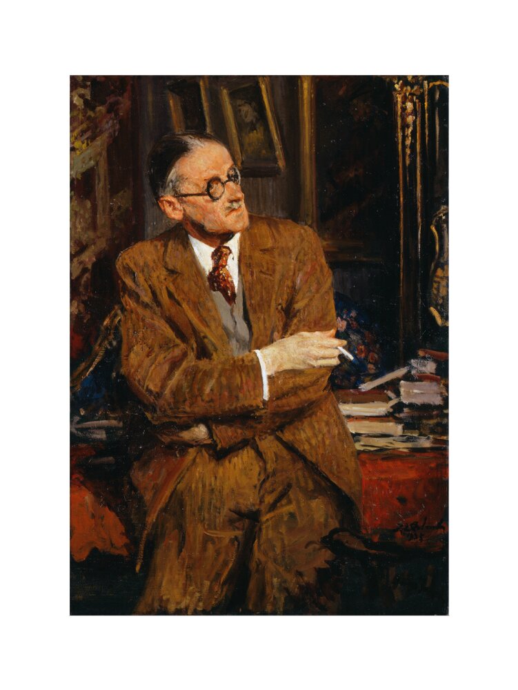 James joyce portrait print (art print, small, no frame)