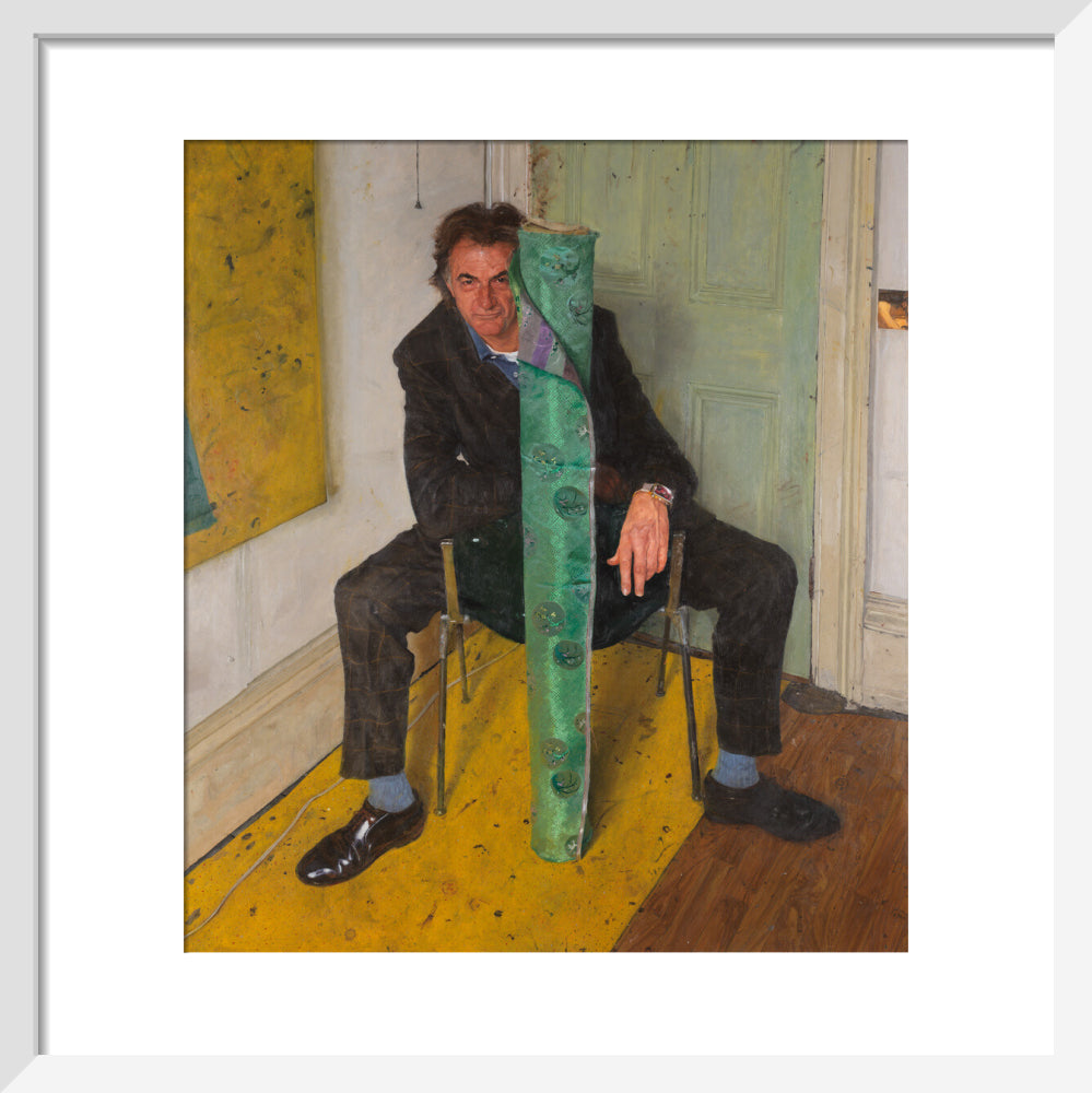 Paul smith portrait print (art print, small, white frame)