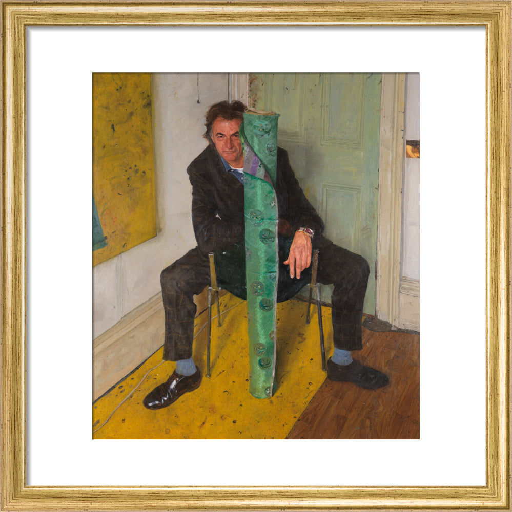 Paul smith portrait print (art print, small, gold frame)