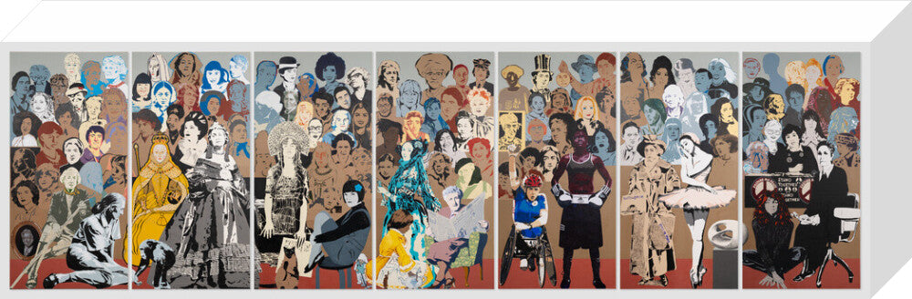 Work in progress' portrait print (stretched canvas, medium, no frame)