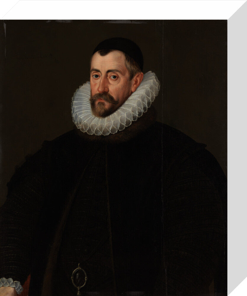Sir francis walsingham portrait print (stretched canvas, small, no frame)