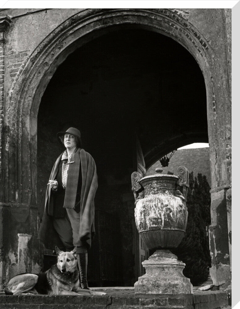 Vita sackville west portrait print (stretched canvas, extra large, no frame)