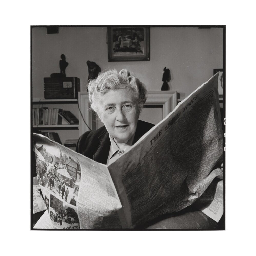 Agatha christie portrait print (art print, extra large, no frame frame)
