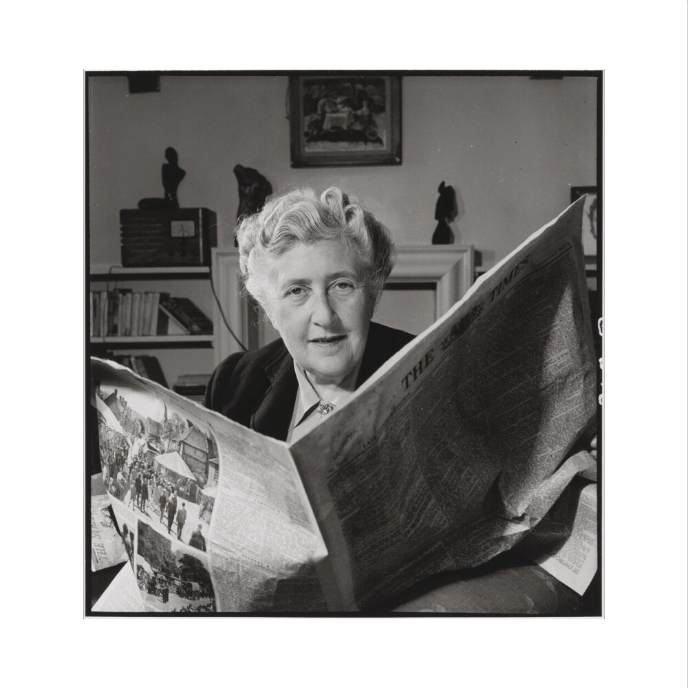 Agatha christie portrait print (art print, medium, no frame frame)