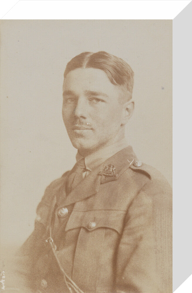 Wilfred owen portrait print (stretched canvas, small, no frame)