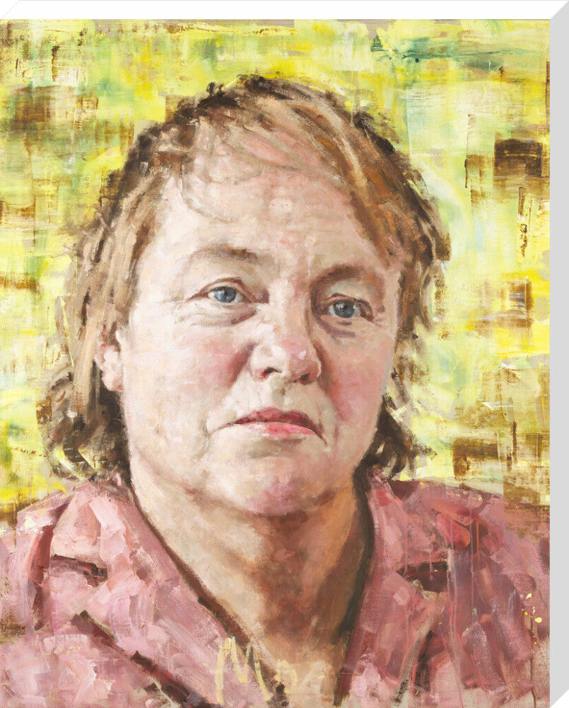 Mo mowlam portrait print (stretched canvas, extra large, no frame)
